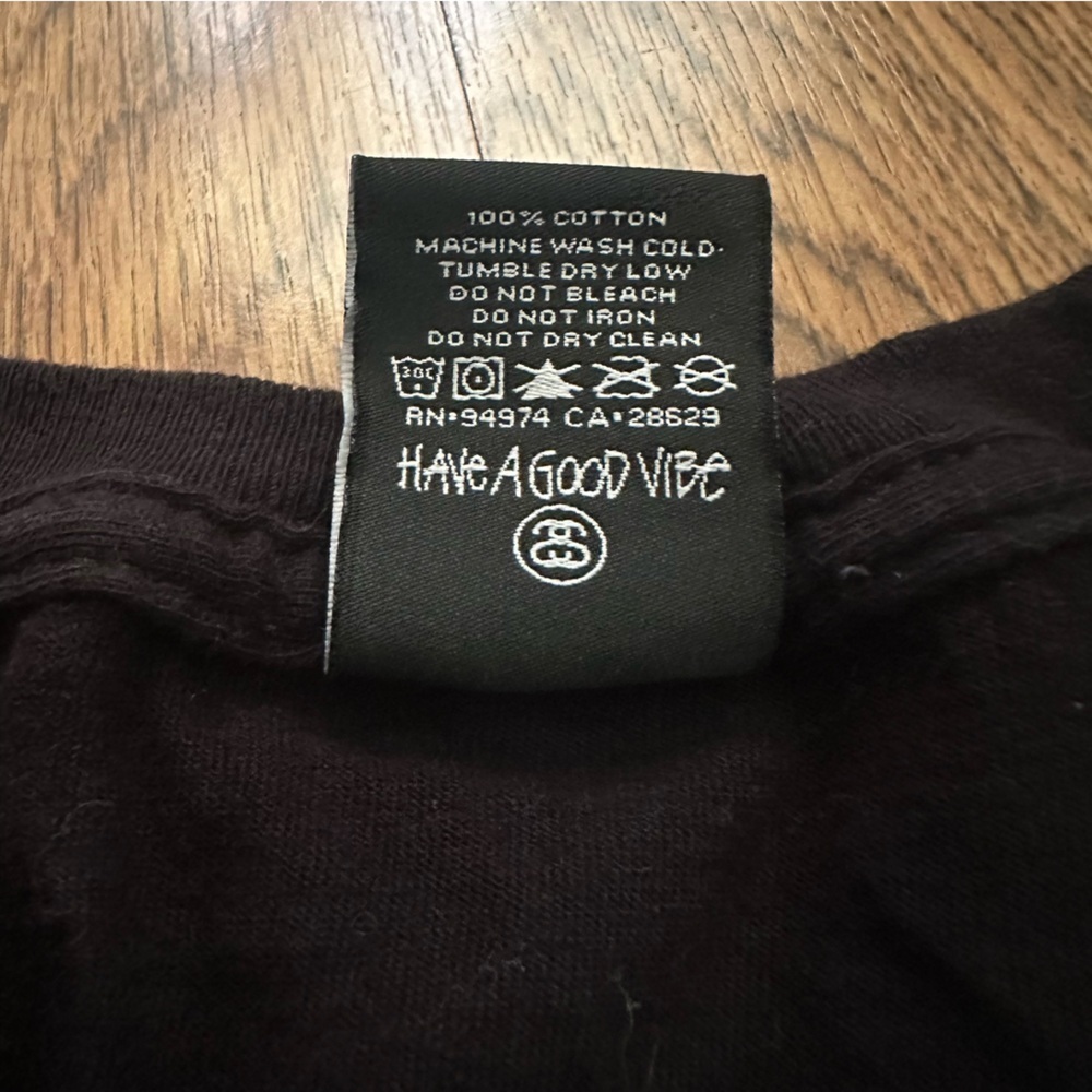 Stüssy Black Gucci N4 Medium T-Shirt size medium short sleeve crewneck - Picture 8 of 9